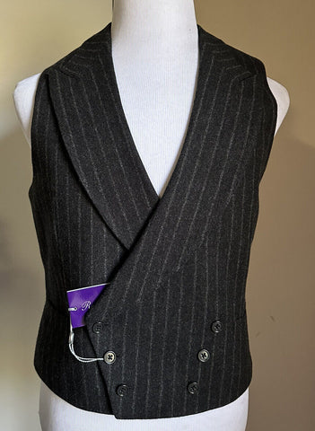 New $895 Ralph Lauren Purple Label Men Vest Gray 46R US/56R Eu Italy