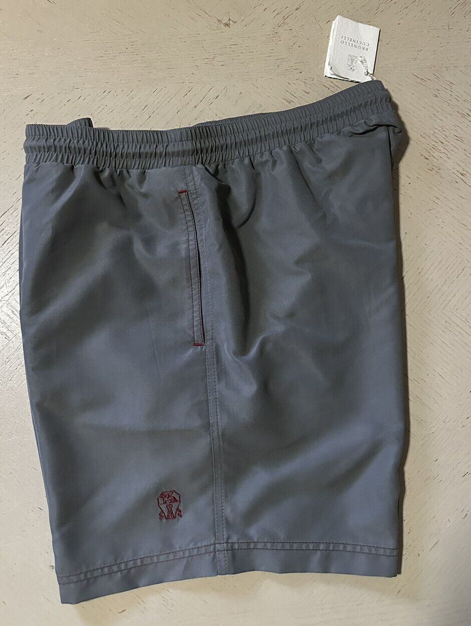 NWT $545 Brunello Cucinelli Мужские шорты для плавания на шнурке Cenere XL