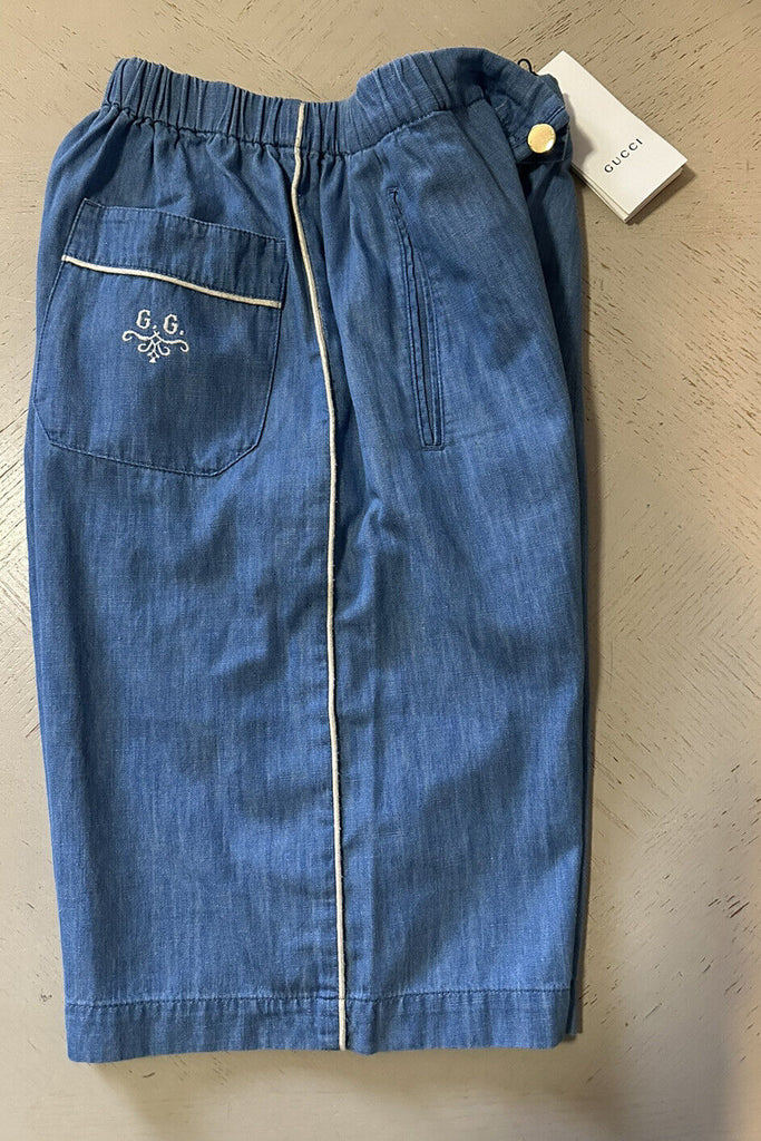 NWT Gucci Мужские шорты из денима GG, синие 32 US/48 EU