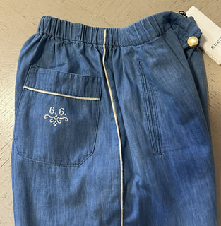 NWT Gucci Мужские шорты из денима GG, синие 32 US/48 EU
