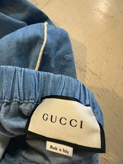 NWT Gucci Мужские шорты из денима GG, синие 32 US/48 EU