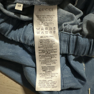 NWT Gucci Мужские шорты из денима GG, синие 32 US/48 EU
