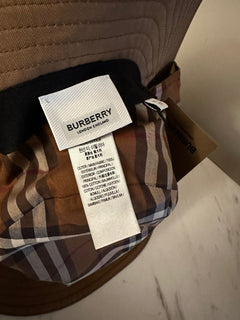 NWT $680 Панама-ведро Burberry с наушниками DUSTY CARAMEL Размер XL Италия