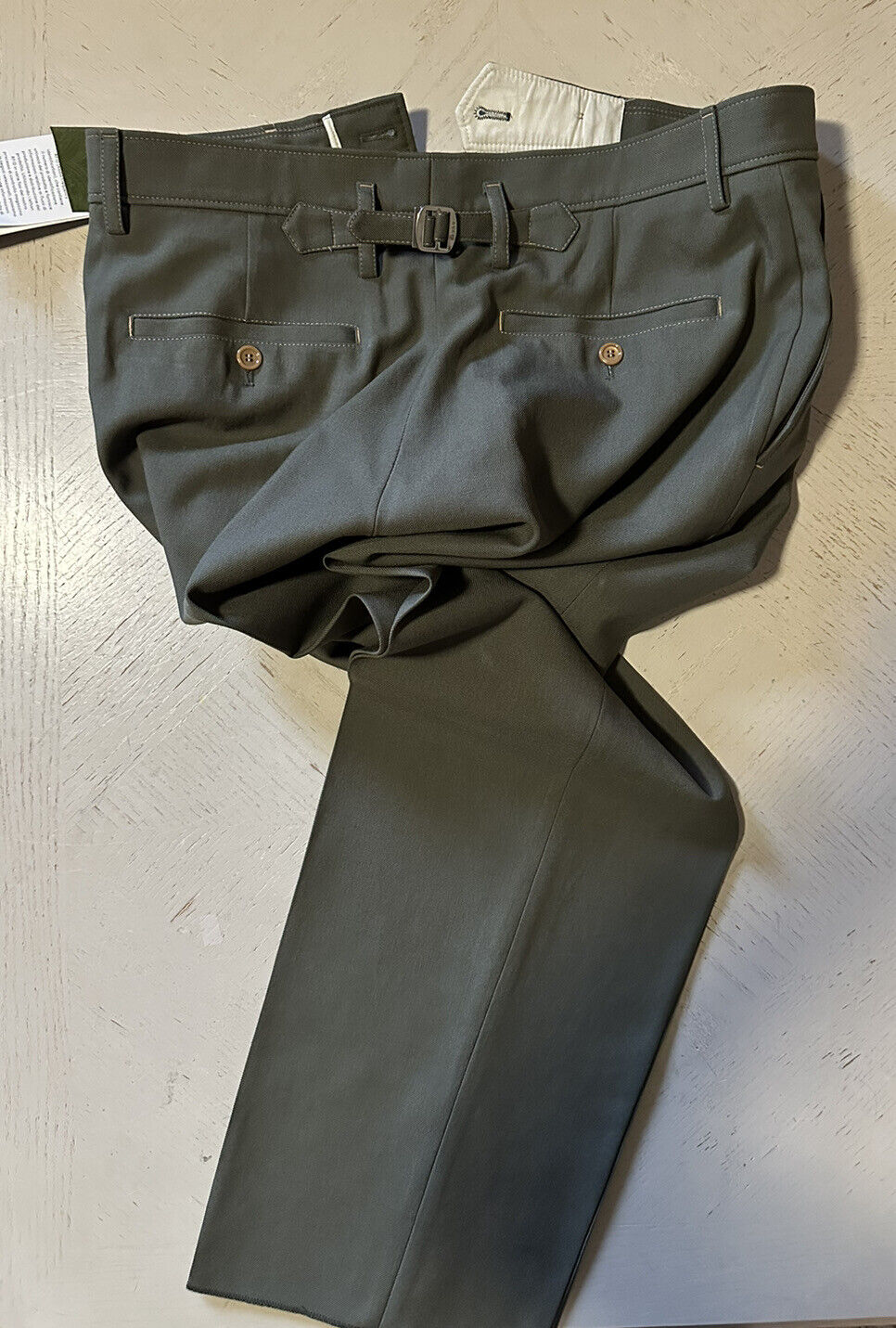 NWT $1200 Gucci Men’s Dress Pants Green 32 US ( 48 Eu ) Italy