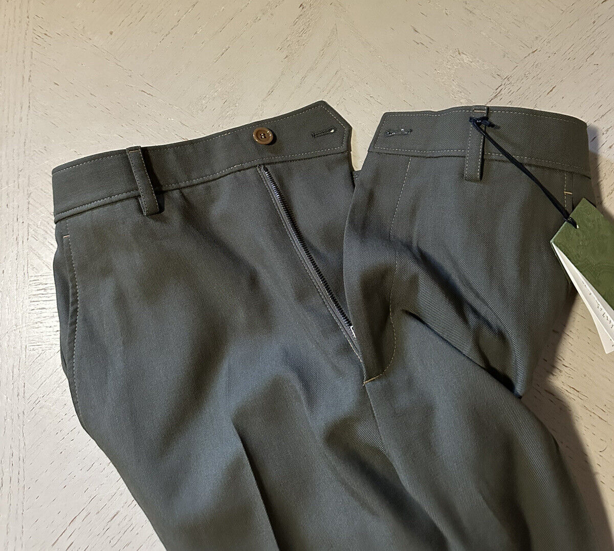 NWT $1200 Gucci Men’s Dress Pants Green 32 US ( 48 Eu ) Italy