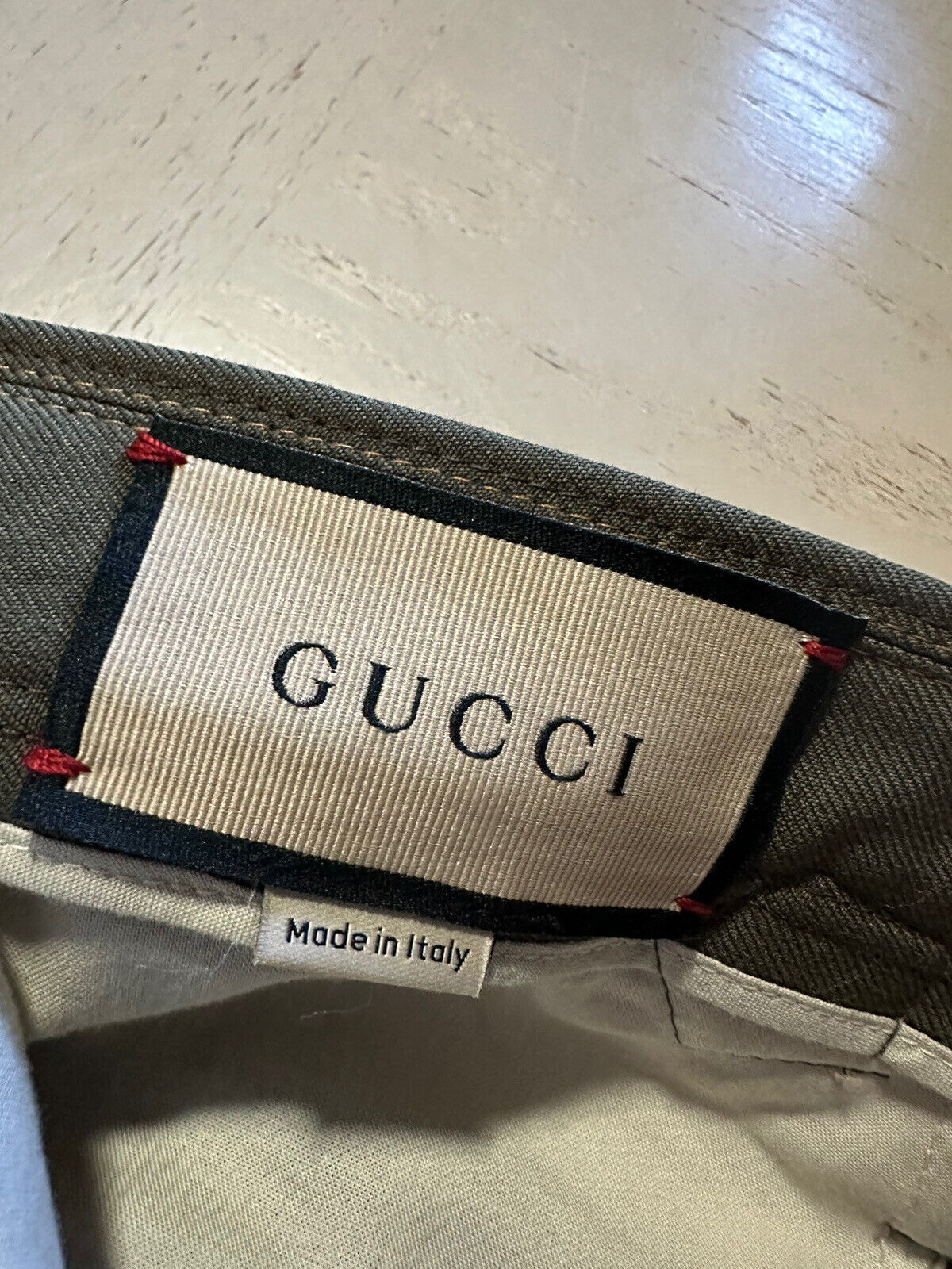 Neu mit Etikett: 1200 $ Gucci Herrenanzughose Grün 32 US (48 Eu) Italien