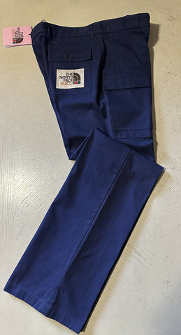 СЗТ $1380 Мужские брюки Gucci синие 34 США (50 ЕС) Италия