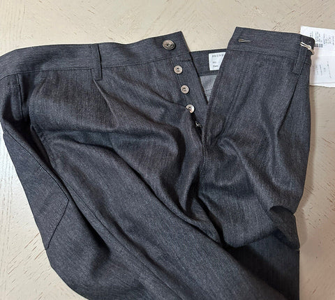 NWT 1195 долларов США Brunello Cucinelli Мужские шерстяные джинсовые брюки DK Серые 34 США/50 ЕС Италия