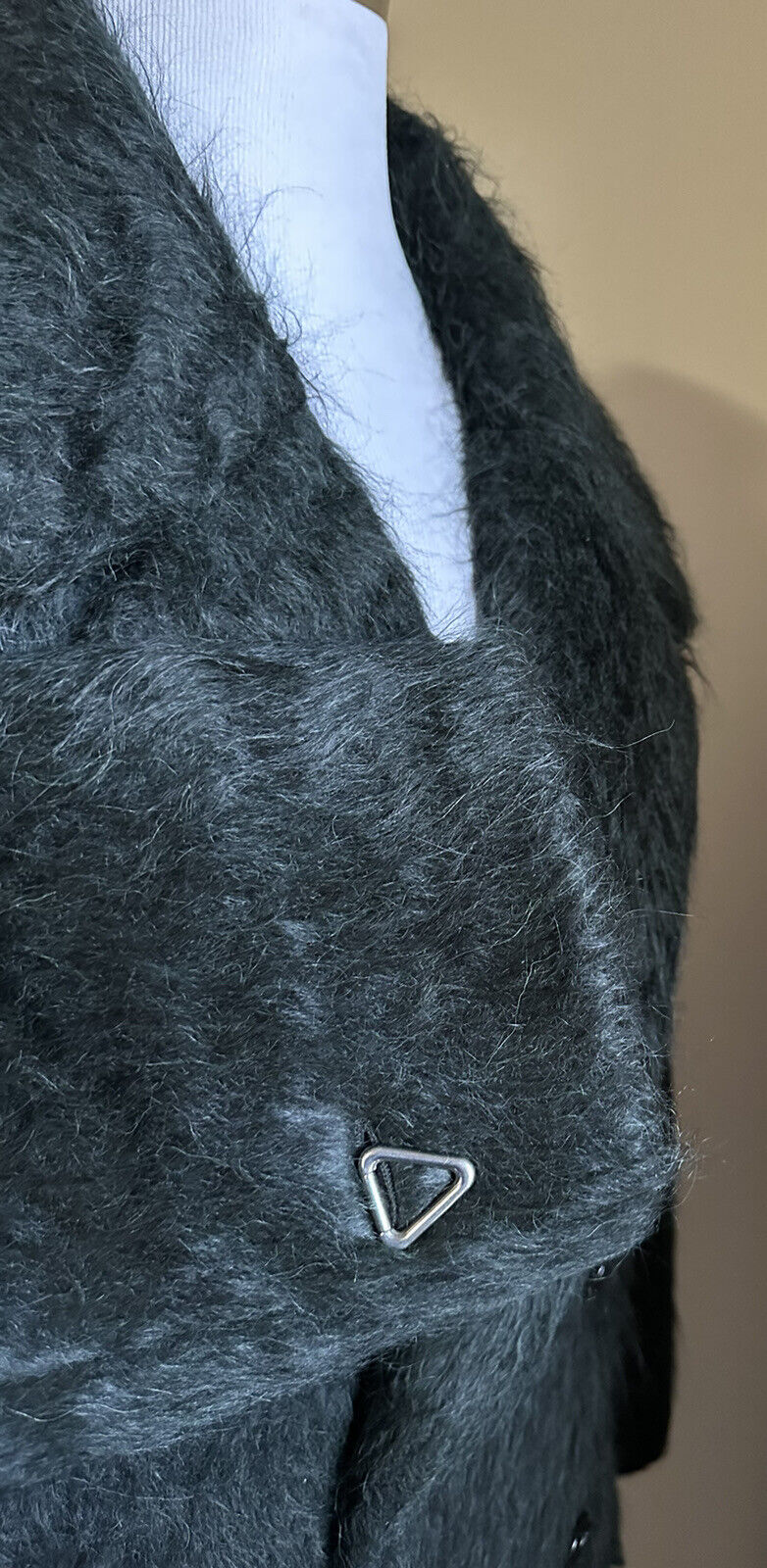 New $5350 Bottega Veneta Men’s Alpaca Coat Overcoat Green 42 US/52 Eu Italy