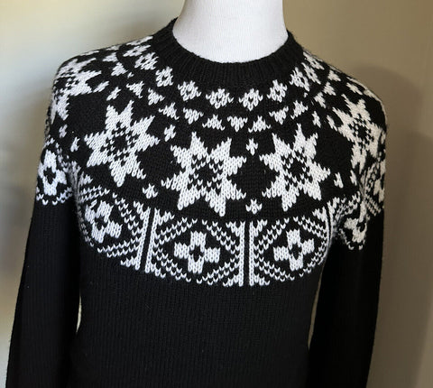 Neu mit Etikett: 1.650 $ Ralph Lauren Purple Label Herren-Kaschmirpullover mit Rundhalsausschnitt, Schwarz, XL, Italien