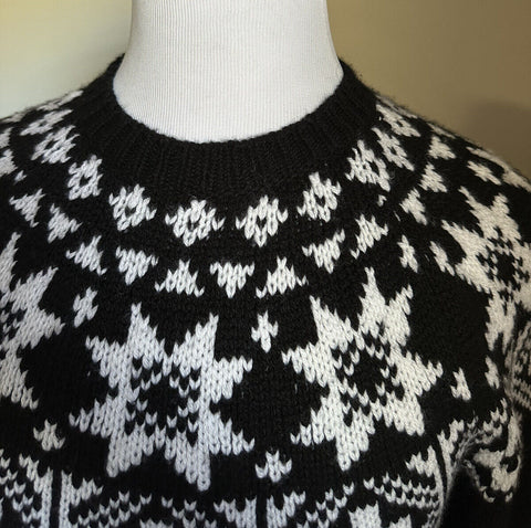 Neu mit Etikett: 1.650 $ Ralph Lauren Purple Label Herren-Kaschmirpullover mit Rundhalsausschnitt, Schwarz, XL, Italien