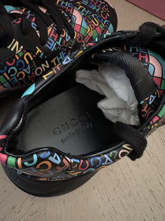 Новые кожаные мужские кроссовки Gucci The North Face X за 1300 долларов, черные 6,5 US/6GUK 685739