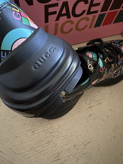 Новые кожаные мужские кроссовки Gucci The North Face X за 1300 долларов, черные 6,5 US/6GUK 685739