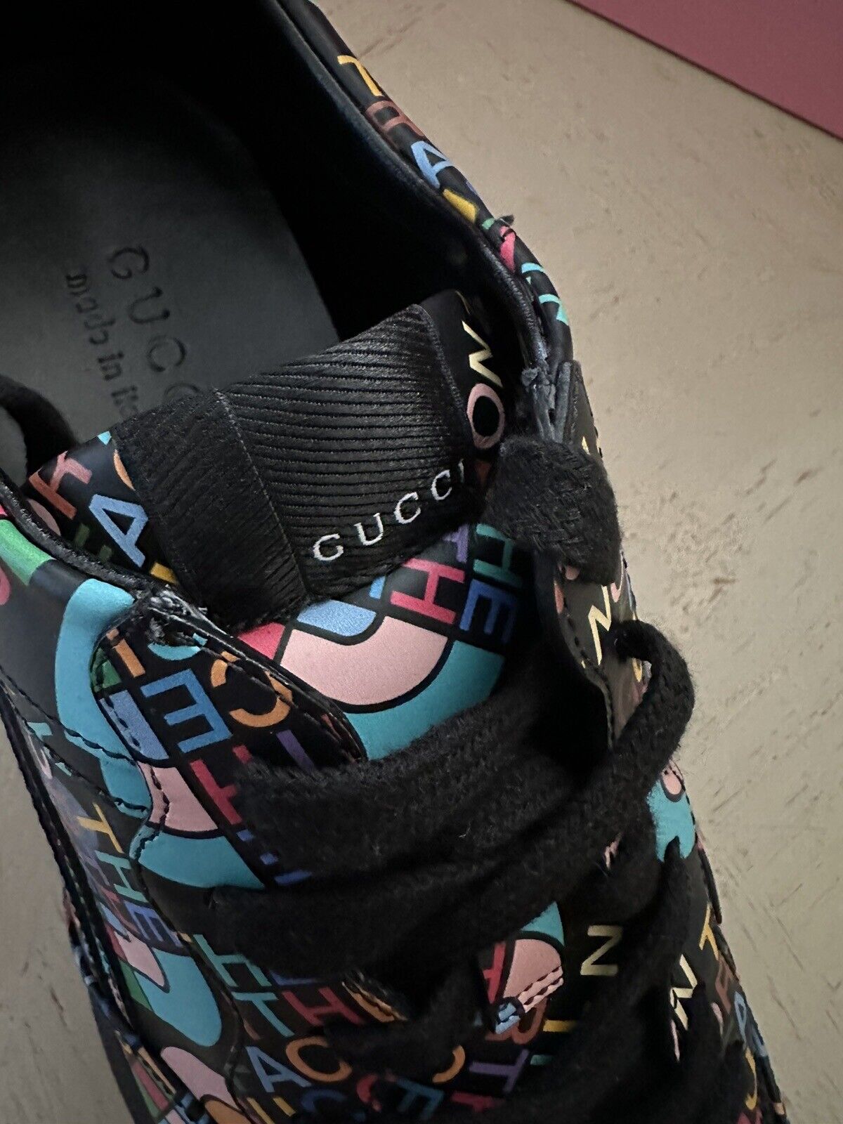 Новые кожаные мужские кроссовки Gucci The North Face X за 1300 долларов, черные 6,5 US/6GUK 685739