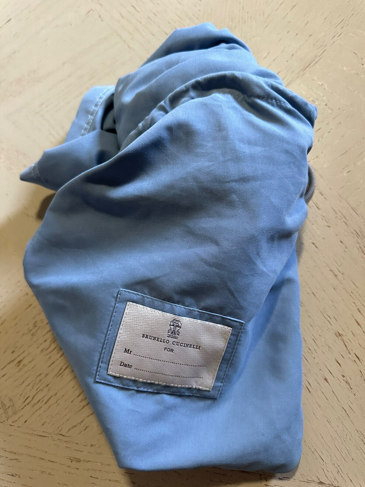 Neu mit Etikett: 550 $ Brunello Cucinelli Herren-Badeshorts mit Kordelzug, Farbe Blau, XL