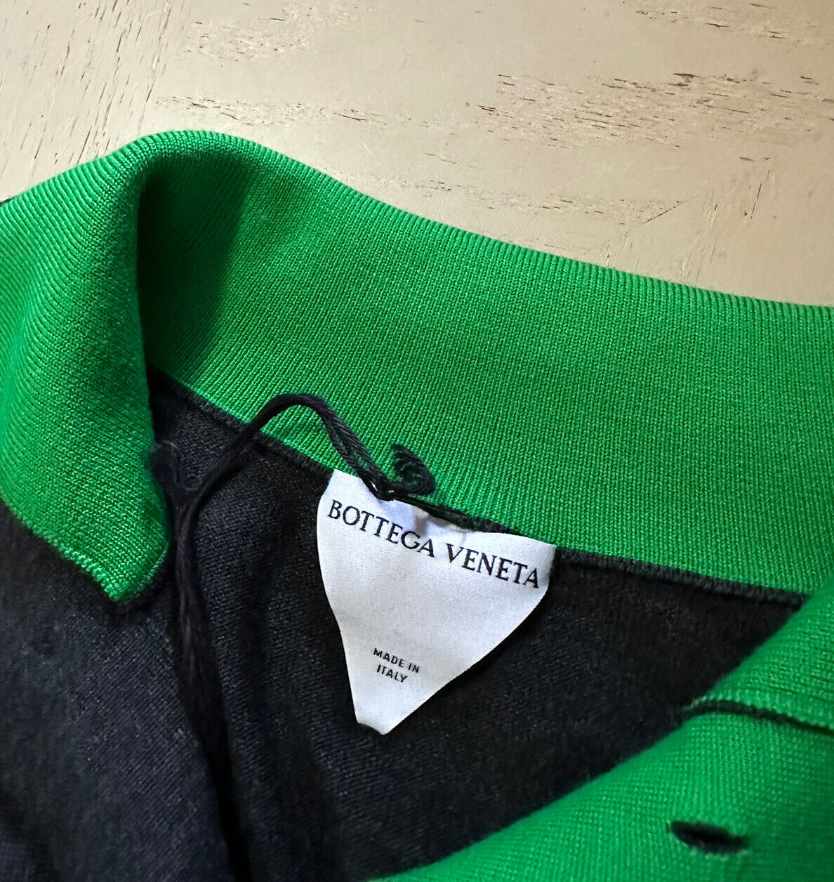 Neu mit Etikett: 1150 $ Bottega Veneta Herren-Wollpullover DK Grau Größe L Italien