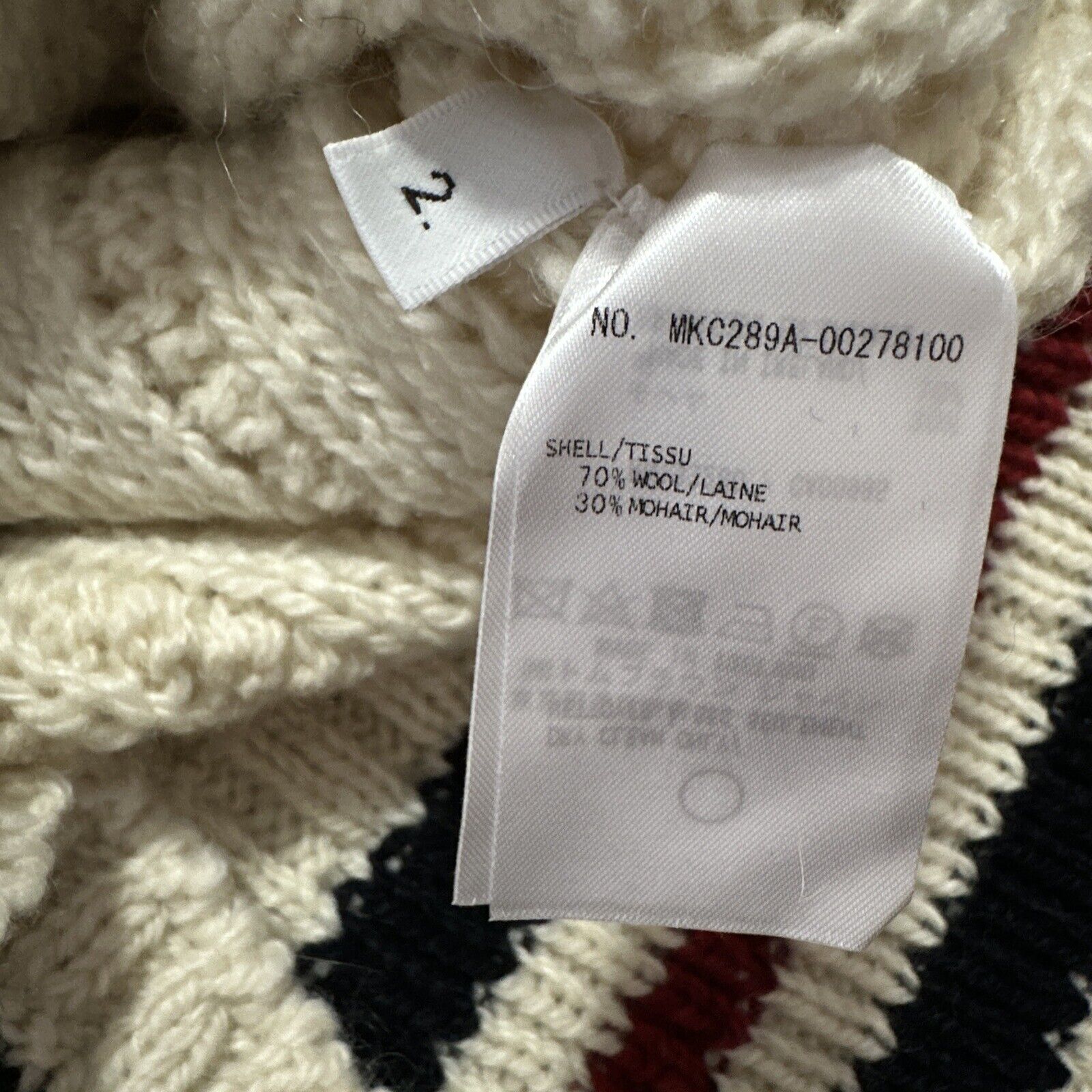 Neu mit Etikett: Thom Browne Herren-Cardigan aus offener Strickwolle-Mischung, Weiß, M (2), Irland