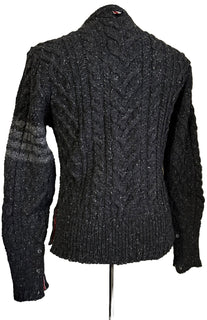 NWT Thom Browne Мужской свитер косой вязки из шерсти и мохера DK Серый L ( 3 ) Ирландия