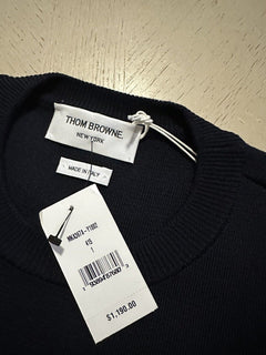 NWT Thom Browne Мужской свитер из смесовой мериносовой шерсти с накладными карманами 1 (S) Италия