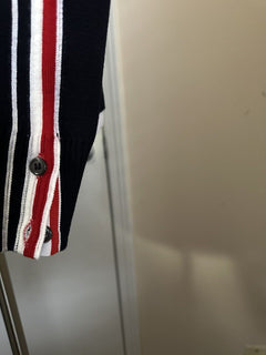 NWT Thom Browne Мужской свитер из смесовой мериносовой шерсти с накладными карманами 1 (S) Италия