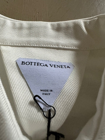 СЗТ $1200 Bottega Veneta Мужская рубашка оверсайз из плотного хлопкового твила, белая, 50 евро/м