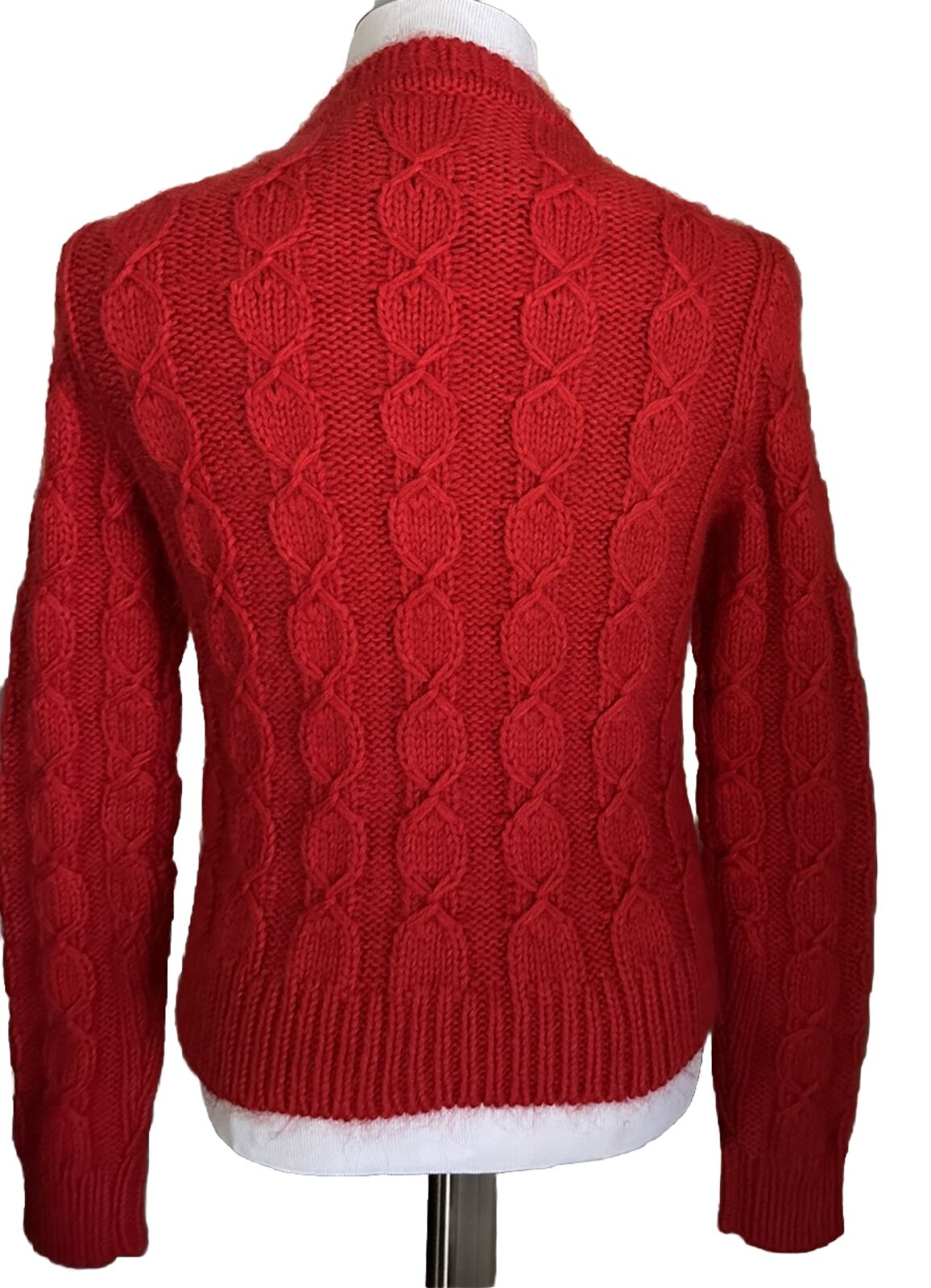 NWT $1190 Saint Laurent Men’s Crewneck Sweater Red Size S Italy