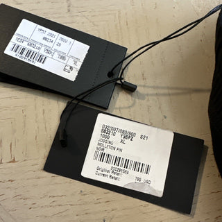 Новые мужские хлопковые спортивные брюки Saint Laurent за 790 долларов, черные, размер XL