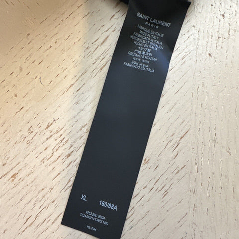 Neue 790 $ Saint Laurent Herren-Jogginghose aus Baumwolle mit Kordelzug, Schwarz, Größe XL