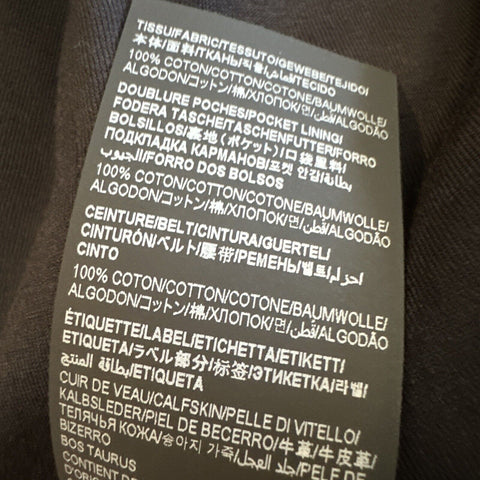 Neue 790 $ Saint Laurent Herren-Jogginghose aus Baumwolle mit Kordelzug, Schwarz, Größe XL