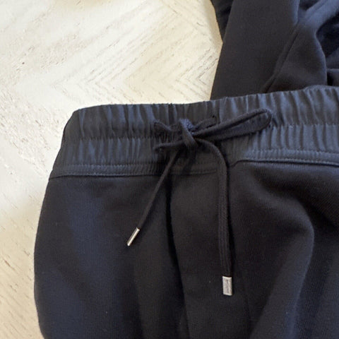 Neue 790 $ Saint Laurent Herren-Jogginghose aus Baumwolle mit Kordelzug, Schwarz, Größe XL