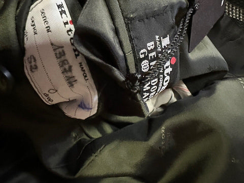 Neu mit Etikett: 9525 $ Kiton Herren-Kaschmir-Sportmantel, Blazer, Jacke, Grün, 42 US/52 Eu, Italien