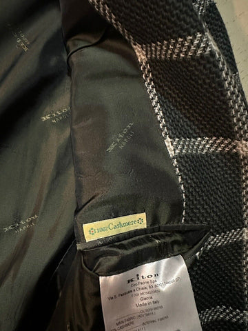 Neu mit Etikett: 9525 $ Kiton Herren-Kaschmir-Sportmantel, Blazer, Jacke, Grün, 42 US/52 Eu, Italien