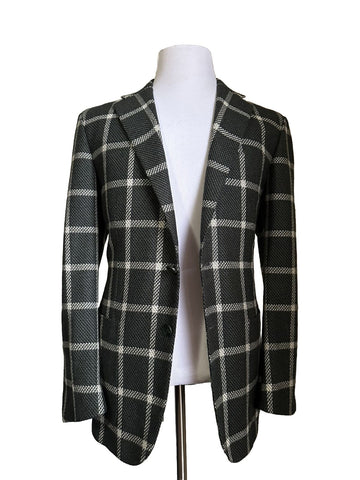 Neu mit Etikett: 9525 $ Kiton Herren-Kaschmir-Sportmantel, Blazer, Jacke, Grün, 42 US/52 Eu, Italien