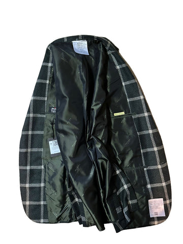 Neu mit Etikett: 9525 $ Kiton Herren-Kaschmir-Sportmantel, Blazer, Jacke, Grün, 42 US/52 Eu, Italien