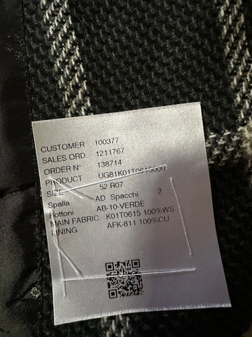 Neu mit Etikett: 9525 $ Kiton Herren-Kaschmir-Sportmantel, Blazer, Jacke, Grün, 42 US/52 Eu, Italien