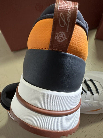 NIB $950 Loro Piana Week End Walk Performance Mesh Sneakers Weiß/Or. 10 US/43 E