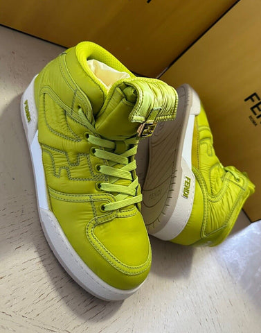 NIB $1150 Fendi Women’s Match High-top Sneakers Green 9 US/39 Eu