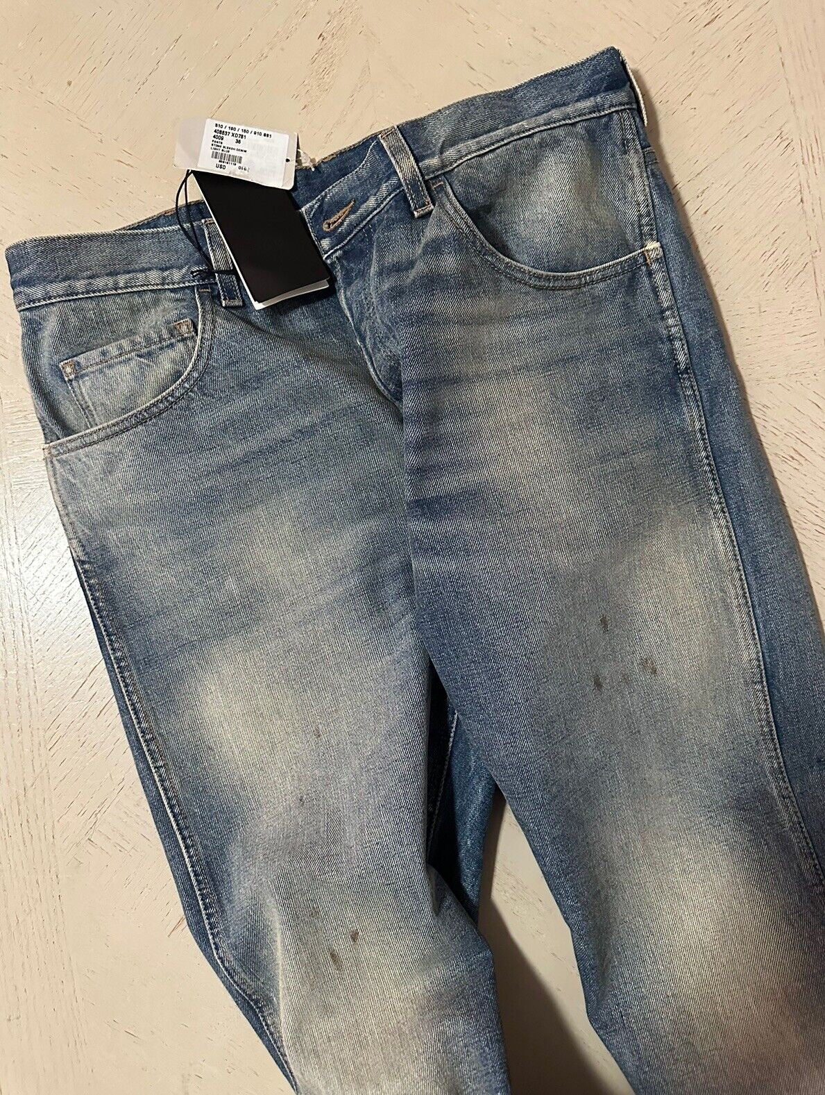 Новые мужские джинсы Gucci, синие джинсовые брюки, 36 долларов, США, Италия, 1280 долларов.