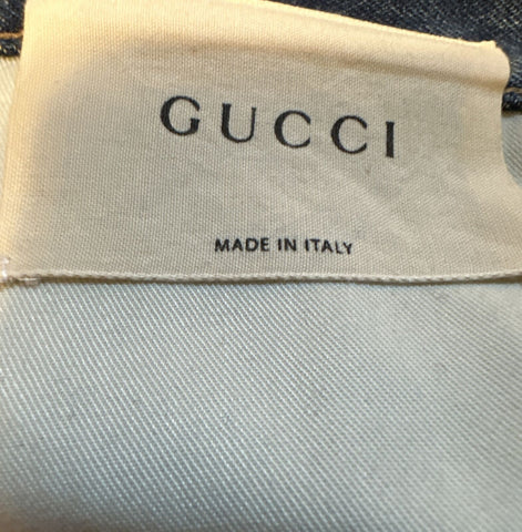 Neue 1280 $ Gucci Herren Jeans Denim Hose Blau 36 US Italien