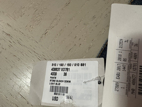 Neue 1280 $ Gucci Herren Jeans Denim Hose Blau 36 US Italien