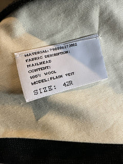 Новый мужской жилет Ralph Lauren Purple Label стоимостью 995 долларов США, серый цвет DK, 42R, США/52R, ЕС, Италия