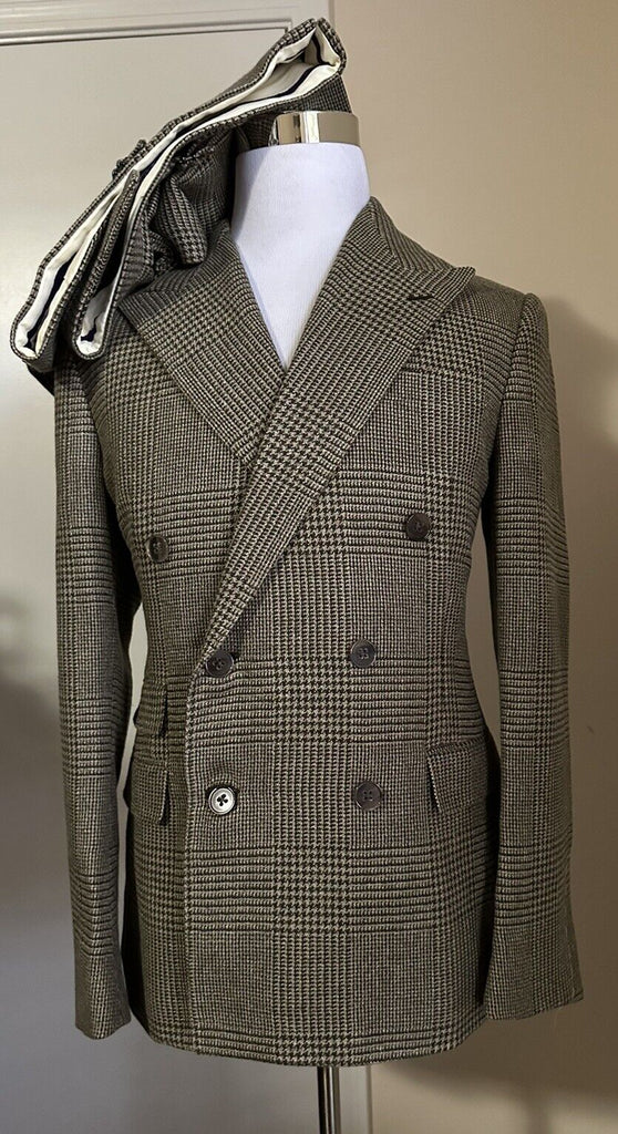 Neu $4995 Ralph Lauren Purple Label Zweireihiger Herrenanzug Grün/Mul. 40 US/50
