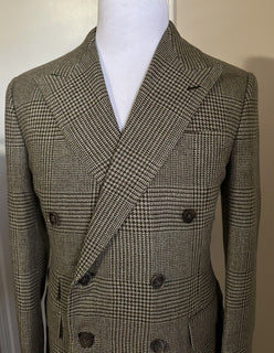 Neu $4995 Ralph Lauren Purple Label Zweireihiger Herrenanzug Grün/Mul. 40 US/50