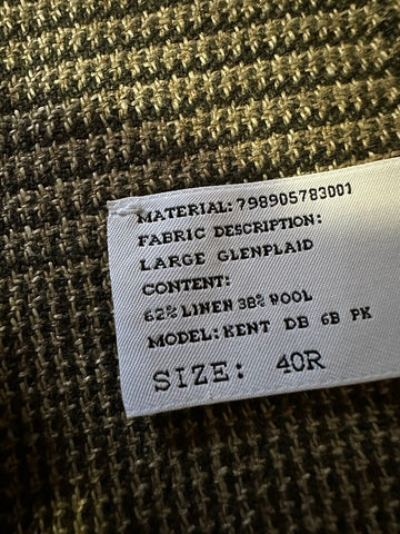 Neu $4995 Ralph Lauren Purple Label Zweireihiger Herrenanzug Grün/Mul. 40 US/50