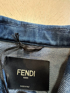 Мужская джинсовая куртка оверсайз Moonlight Fendi 42 US/52 Ita FW1131, NWT 1950 долларов США