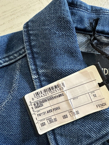 NWT $1950 Fendi Mens Oversized Moonlight Denim Jacket 42 US/52 Ita FW1131