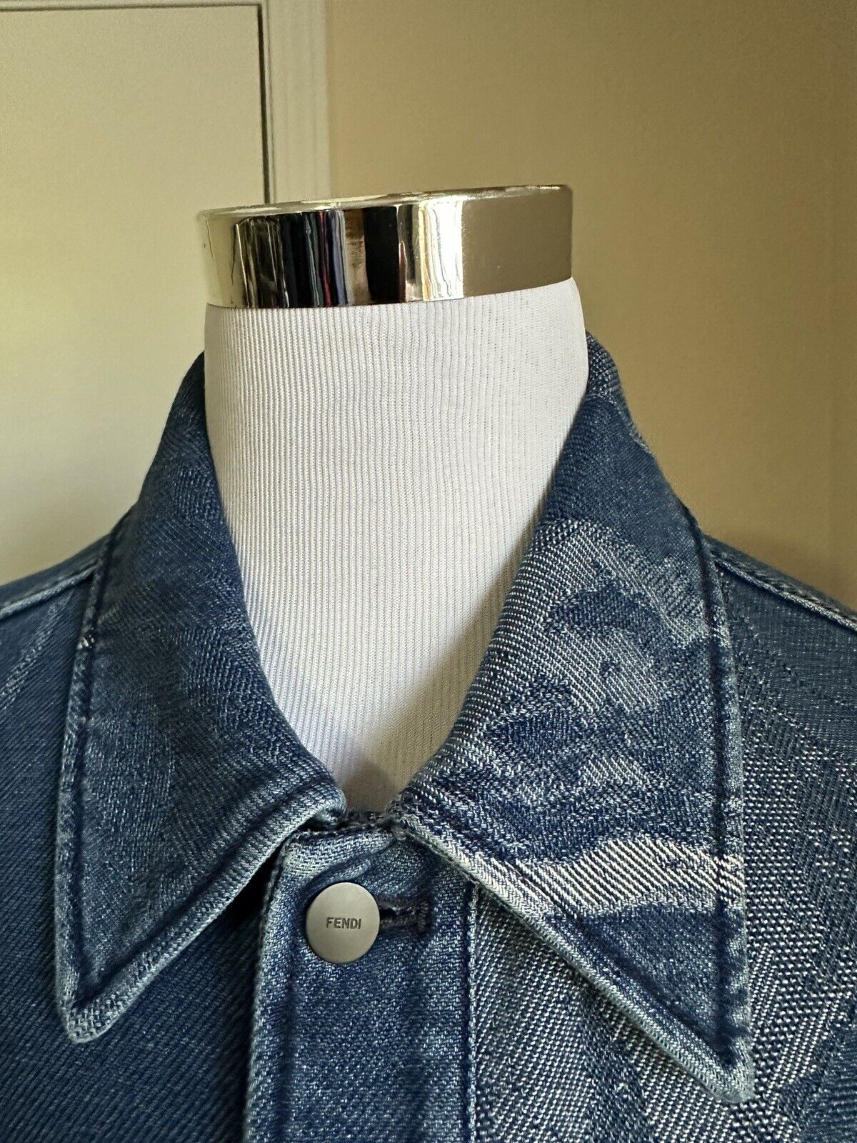 Мужская джинсовая куртка оверсайз Moonlight Fendi 42 US/52 Ita FW1131, NWT 1950 долларов США