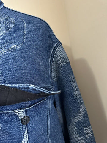 NWT $1950 Fendi Mens Oversized Moonlight Denim Jacket 42 US/52 Ita FW1131