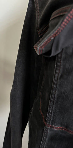 NWT $1980 Fendi Men’s Denim Jacket Black 42 US/52 Ita FW0428