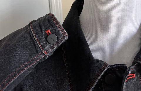 NWT $1980 Fendi Men’s Denim Jacket Black 42 US/52 Ita FW0428